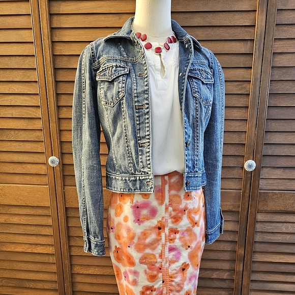 LOFT Jean Jacket, 0P - Picture 4 of 6